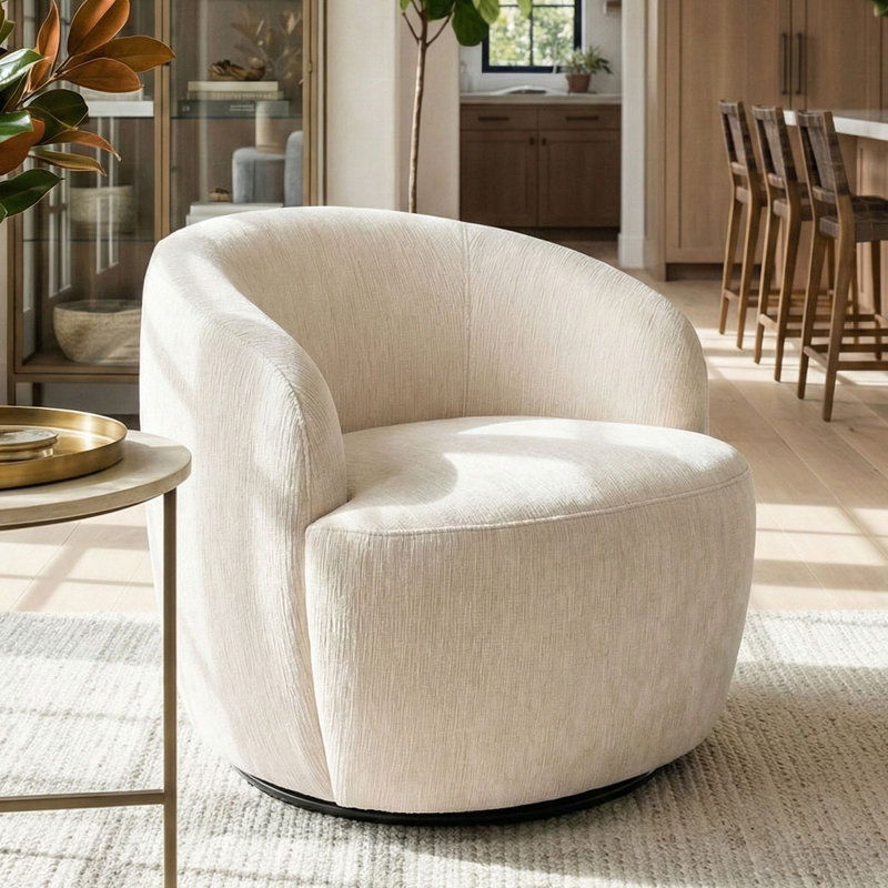 Fauteuil d'appoint 28,5 po, Beige