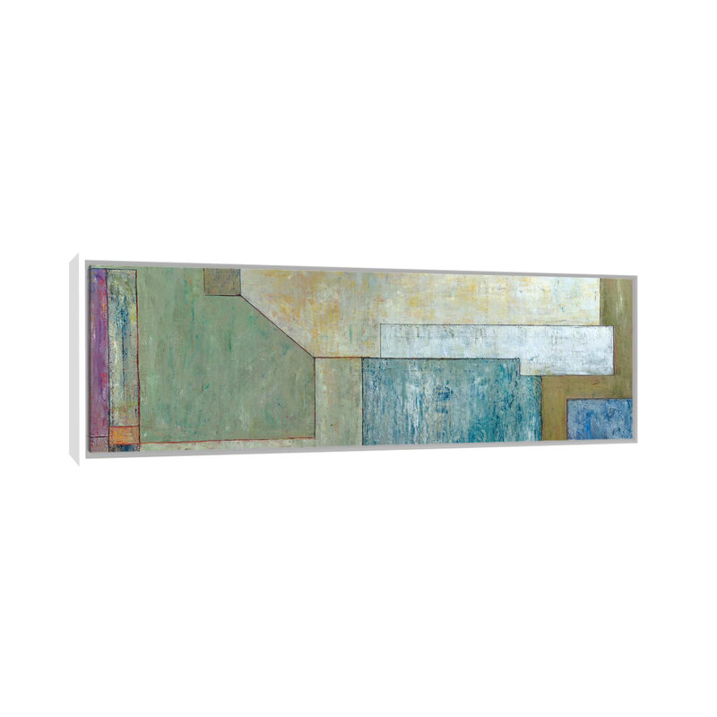 Soft Landing by Stephen Cimini - Panoramic Painting on Canvas, White Framed, 121.92 cm H x 40.64 cm W