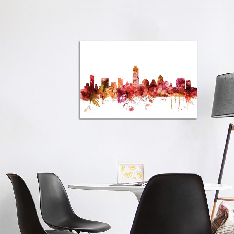 Austin, Texas Skyline by Michael Tompsett - 1 Piece Wrapped Canvas Wall Art, 101.6 cm H x 66.04 cm W x 1.91 cm D