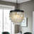 Dickison 3-Light 13" Capiz Shell Chandelier 5 Tiered Coastal Seashells Pendant Light-1129985506