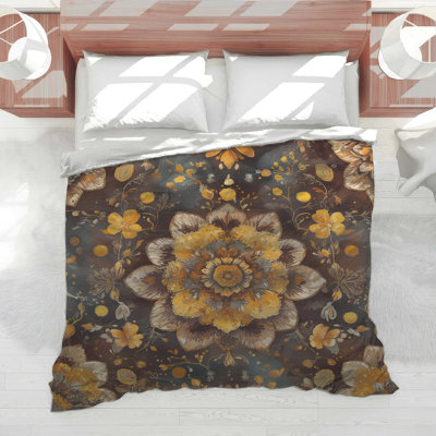 Intricate Floral Mandala Comforter