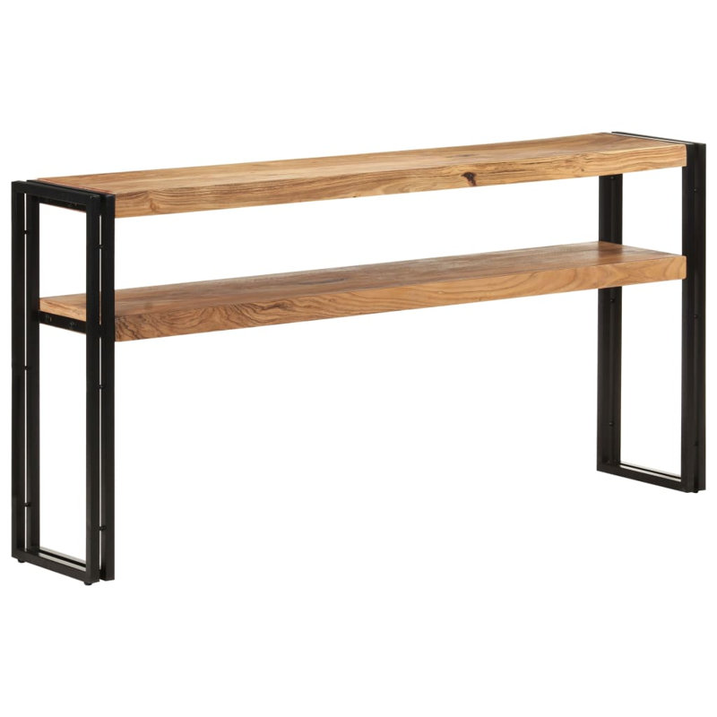 Coble Solid Wood Top Console Table, 75 H x 150 W x 30 D cm, Natural Acacia