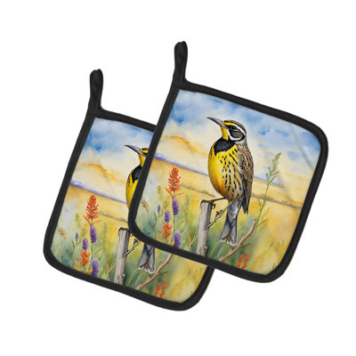 Paire de poignées Kansas Western Meadowlark
