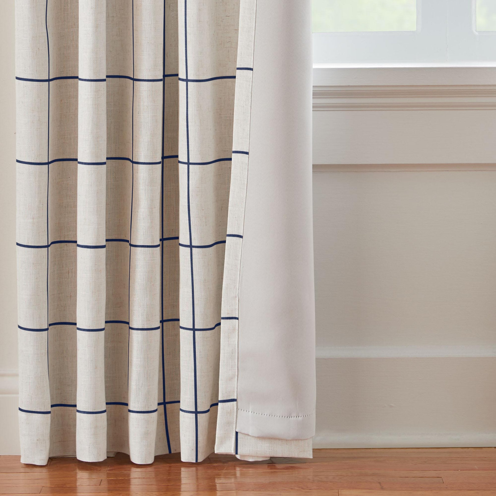 Laurene Blackout Curtain Panel, Indigo, 52"W x 84"L