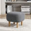 Kamar 41cm Wide Square Solid Colour Footstool Ottoman-661495424