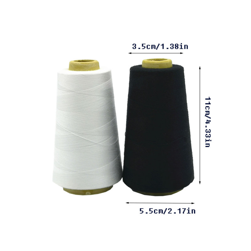 Polyester Sewing Thread Black White Household Sewing Thread