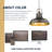 1 - Light 11'' Farmhouse Pendant Light Oil Rubbed Bronze Finish