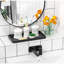 Plateau de meuble-lavabo en bambou, organisateur décoratif en bois pour comptoir, commode, parfum et décoration intérieure