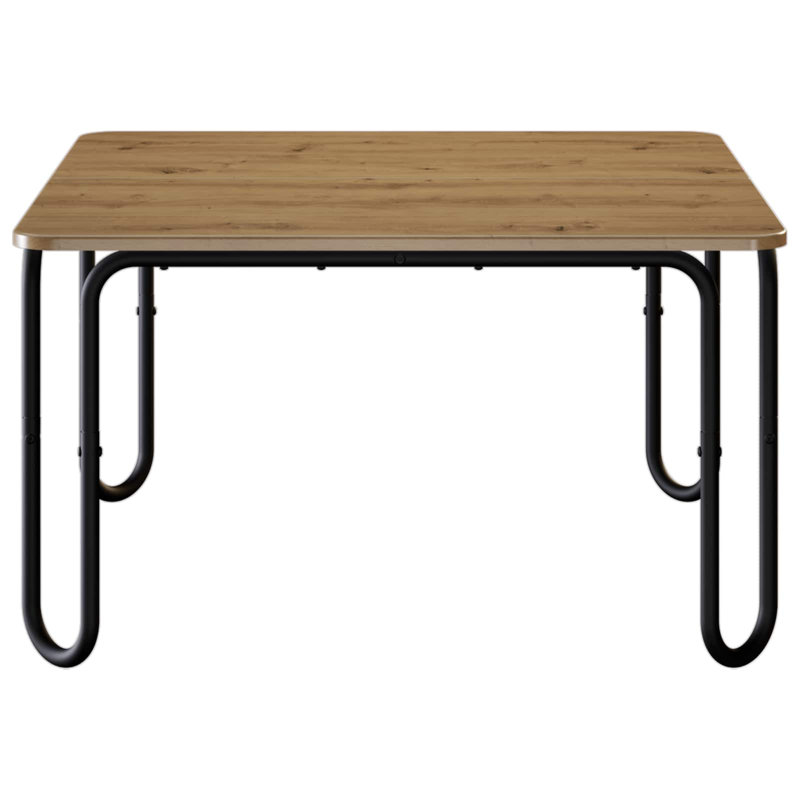 Coffee Table, 45cm H x 79.5cm W x 79.5cm D, Artisan Oak / Black, Artisan Oak
