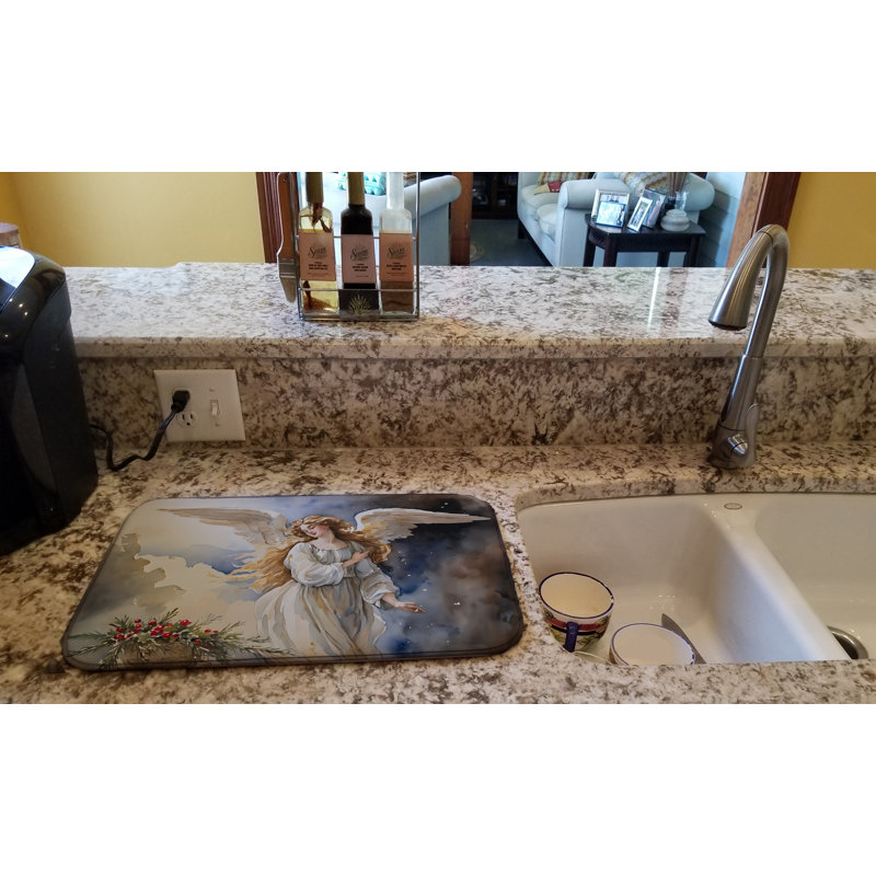 Christmas Angel Dish Drying Mat
