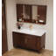 Nouveau meuble-lavabo en chêne de style chinois avec lavabo en céramique intégré