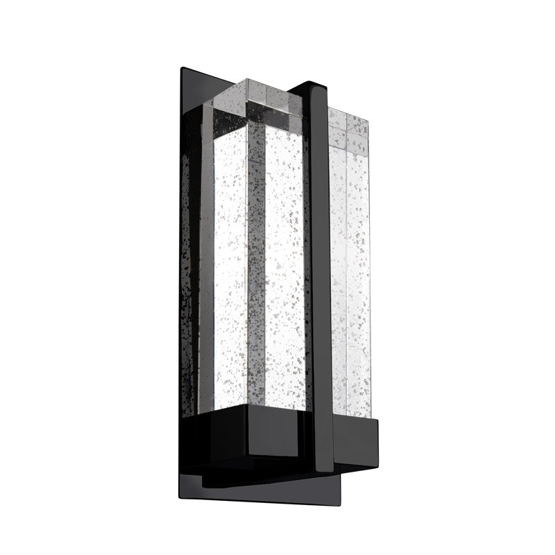 Gable LED Flush Mounted Sconce, Black