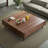Modern simple black walnut coffee table-107556464