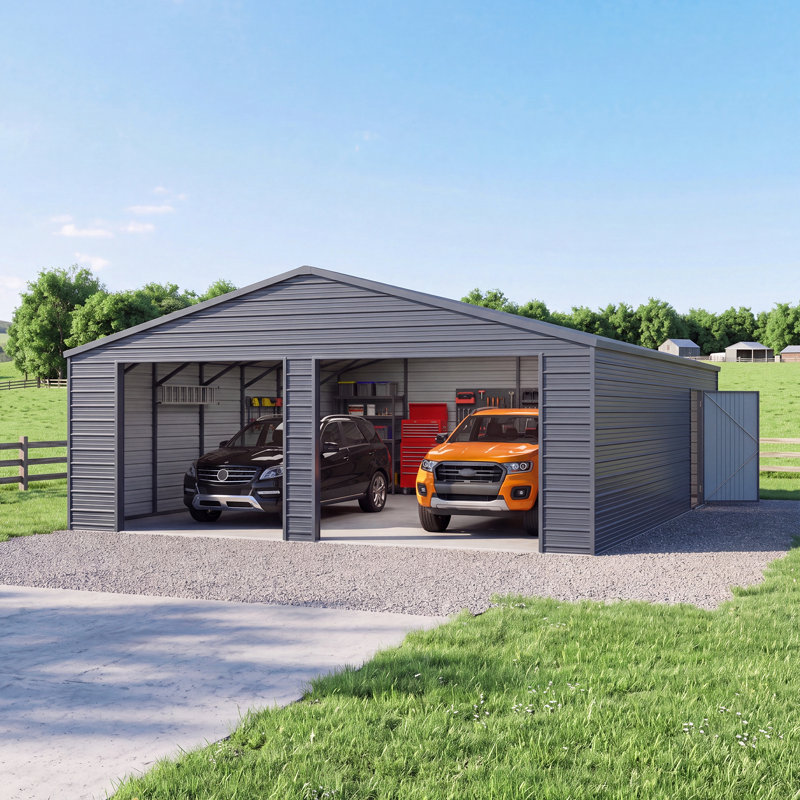 Remise de garage en métal l 25 pi. X P 33 pi.