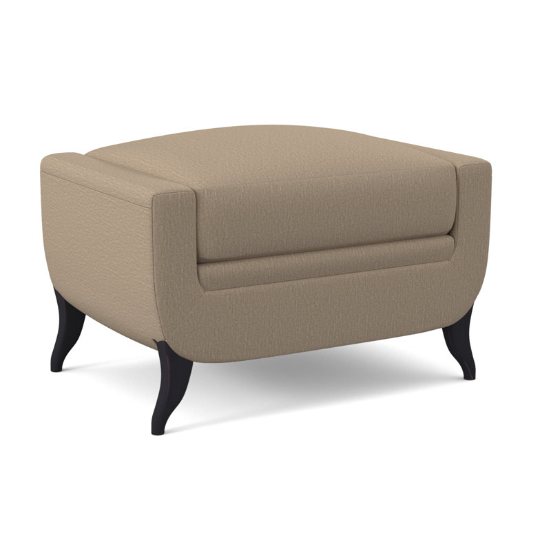 Armstrong Ottoman, Vintage Ebony, Maya Cyan