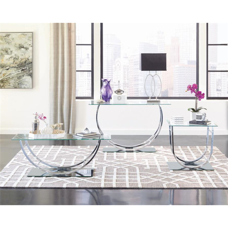 Table de bout en verre Acelynn