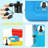 Inflatable Bounce House For Kids Jumping House With Basketball Hoop, Game Map
