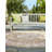 Oriental Machine Woven Polypropylene Indoor / Outdoor Area Rug in Natural-1847715480