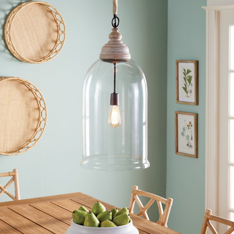 1 - Light Pendant, 85" H x 11.25" W x 11.25" D