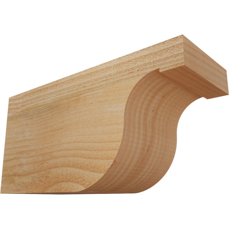 Queue de chevron Del Monte, Douglas, 8"H x 6"W x 16"L