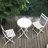 3 Piece Patio Bistro Set Of Foldable Round Table And Chairs-1854753021