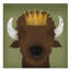 « buffalo iii avec couronne », art sur toile-31882888