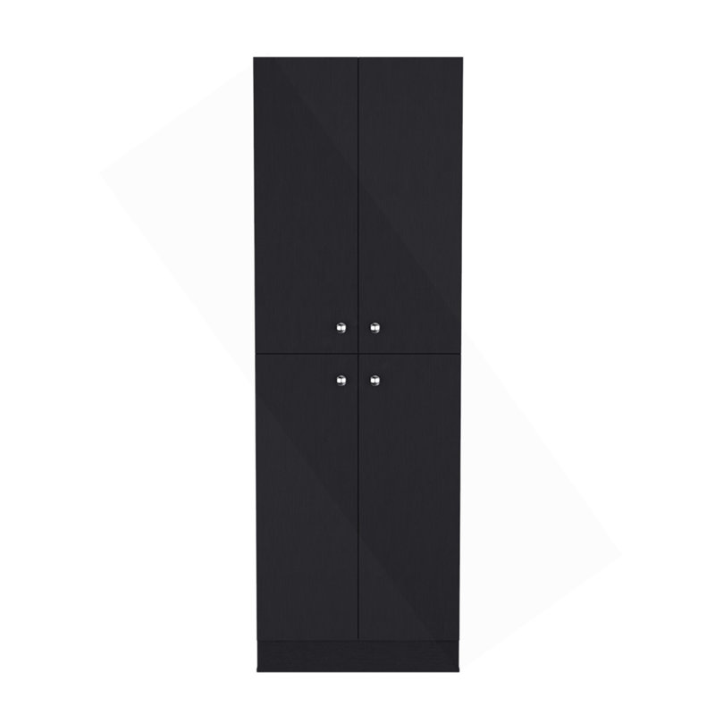 Pantry Cabinet Coahoma, Kitchen, Black