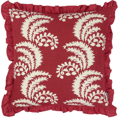 Floral Square Throw Pillow Cover