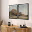 «Autumnal Oak Majesty Rustic Landscape», 2 pièces sur toile-98373989-98373992