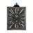 Large Vintage Rectangular Wall Clock