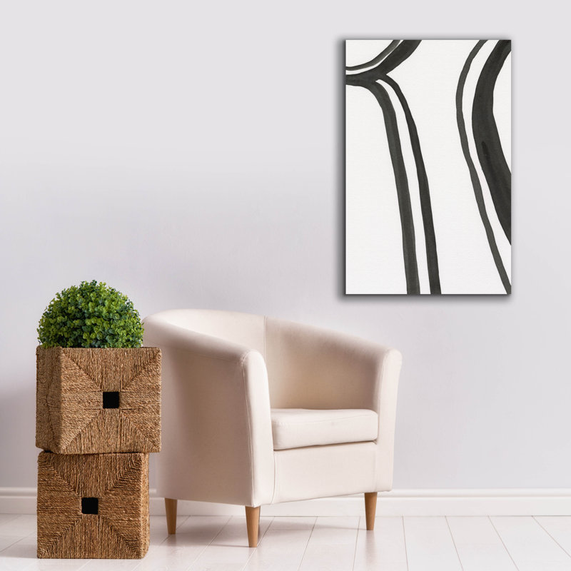 «Ink Lines II» par Regina Moore, H 40 po x l 26 po x P 1,5 po