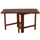 Kinner Rectangular Teak Outdoor Folding Dining Table