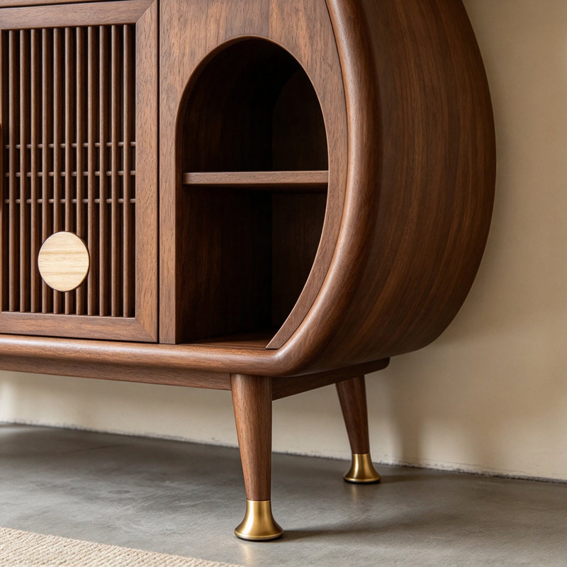 Modern-style wood wine cabinet