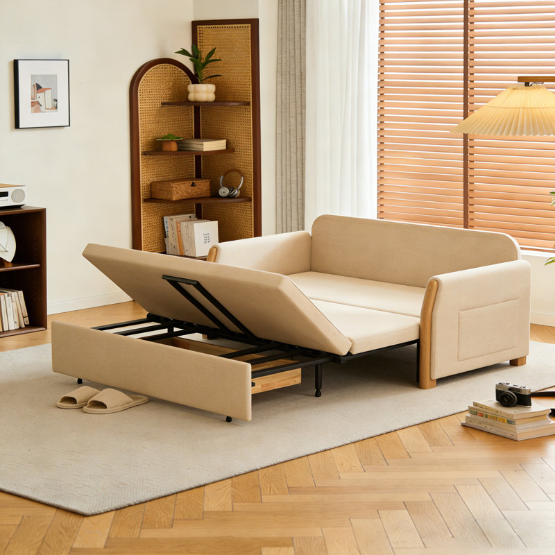 2 Seater Cotton Blend Sofa Bed