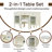 Yosefa 46.5'' Modern Makeup Vanity Set