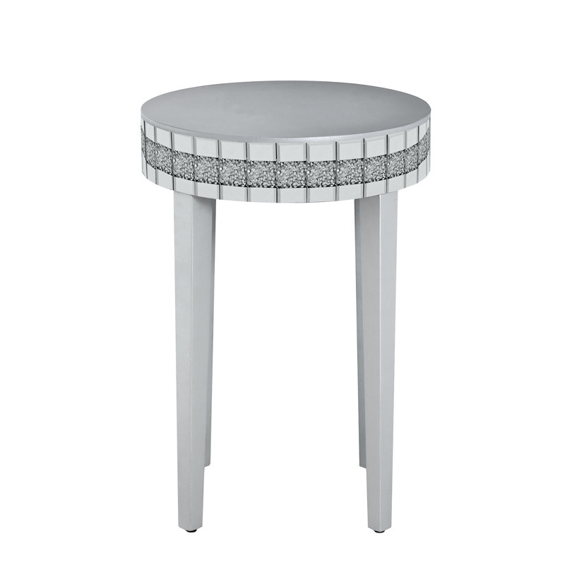 Table de petit déjeuner à miroir ronde Artisanal