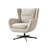 Arcana 29.5"W Modern Faux Leather Swivel Arm Chair with Wing Back-1265583250