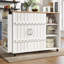 Kitchen Island With 3 Drawers And 2 Sliding Doors-832515584