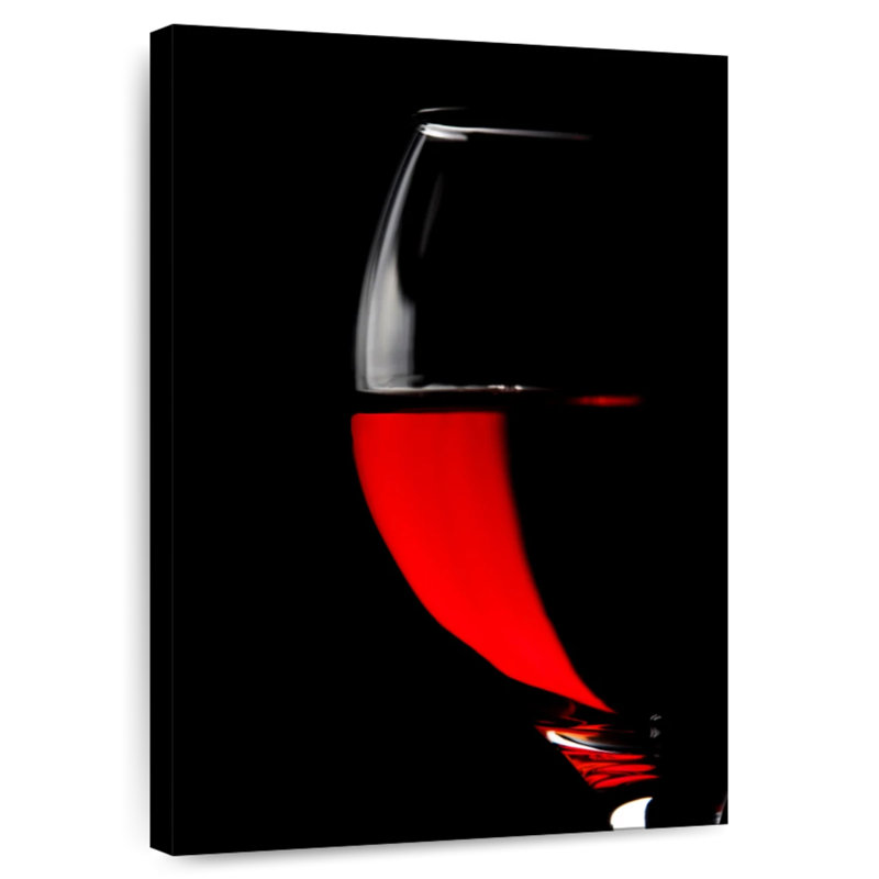 Yarlin Half Red Wine, 36" H x 24" W