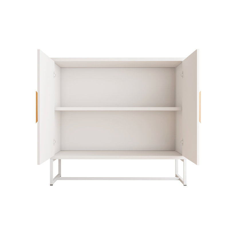 Buffet de 31,77 po Balliett, Blanc / Naturel