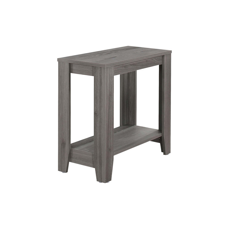Versatile Transitional Accent Table for Side, End, Nightstand, Lamp Use in Living Room, Bedroom and More, Gray