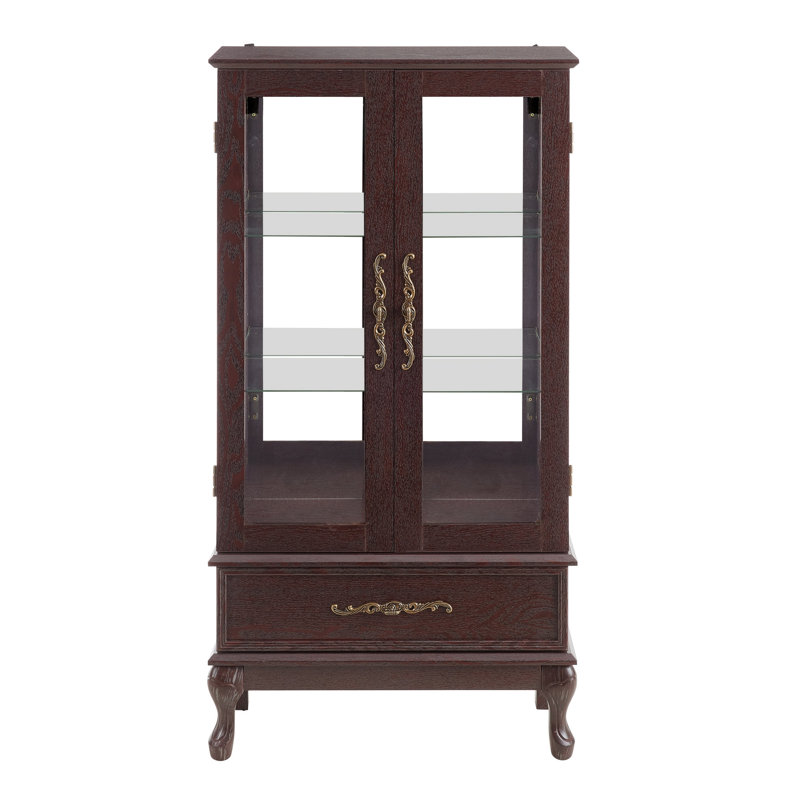 Armoire vitrée avec porte vitrée Curio