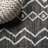 Wemoorland Tribal Bohemian Black/Ivory Indoor/Outdoor Rug-1173869426