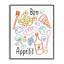 Bon appétit, croquis colorés, estampe numérique, design par Heather Dutton-1498986157-1498986155