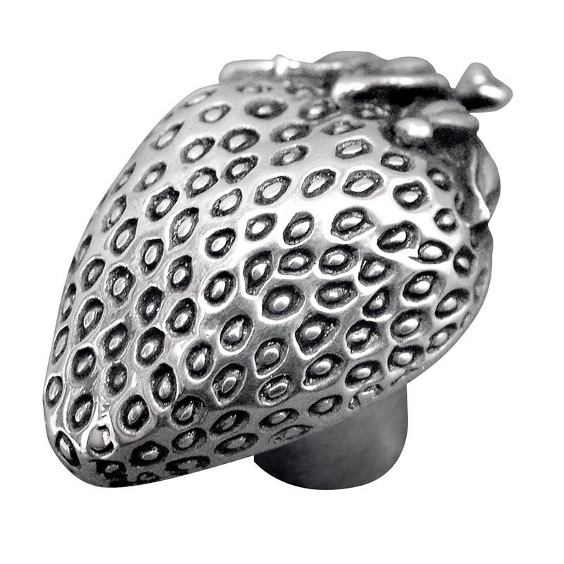 Fiori Novelty Knob, Antique Silver