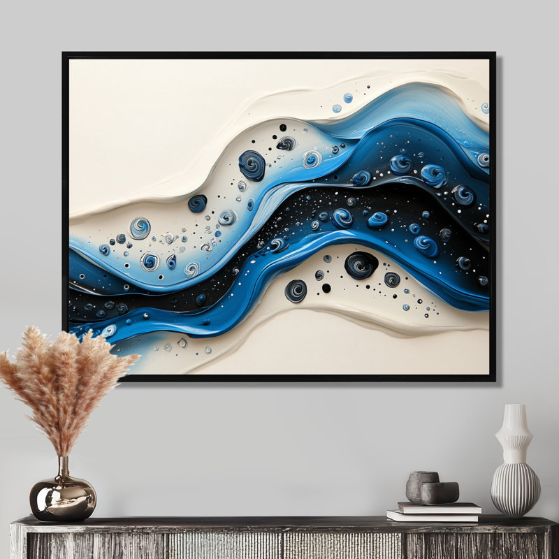 Peinture Chester Chester, Noir, noir, noir, noir, H 12 po x l 20 po, Impression encadrée flottante