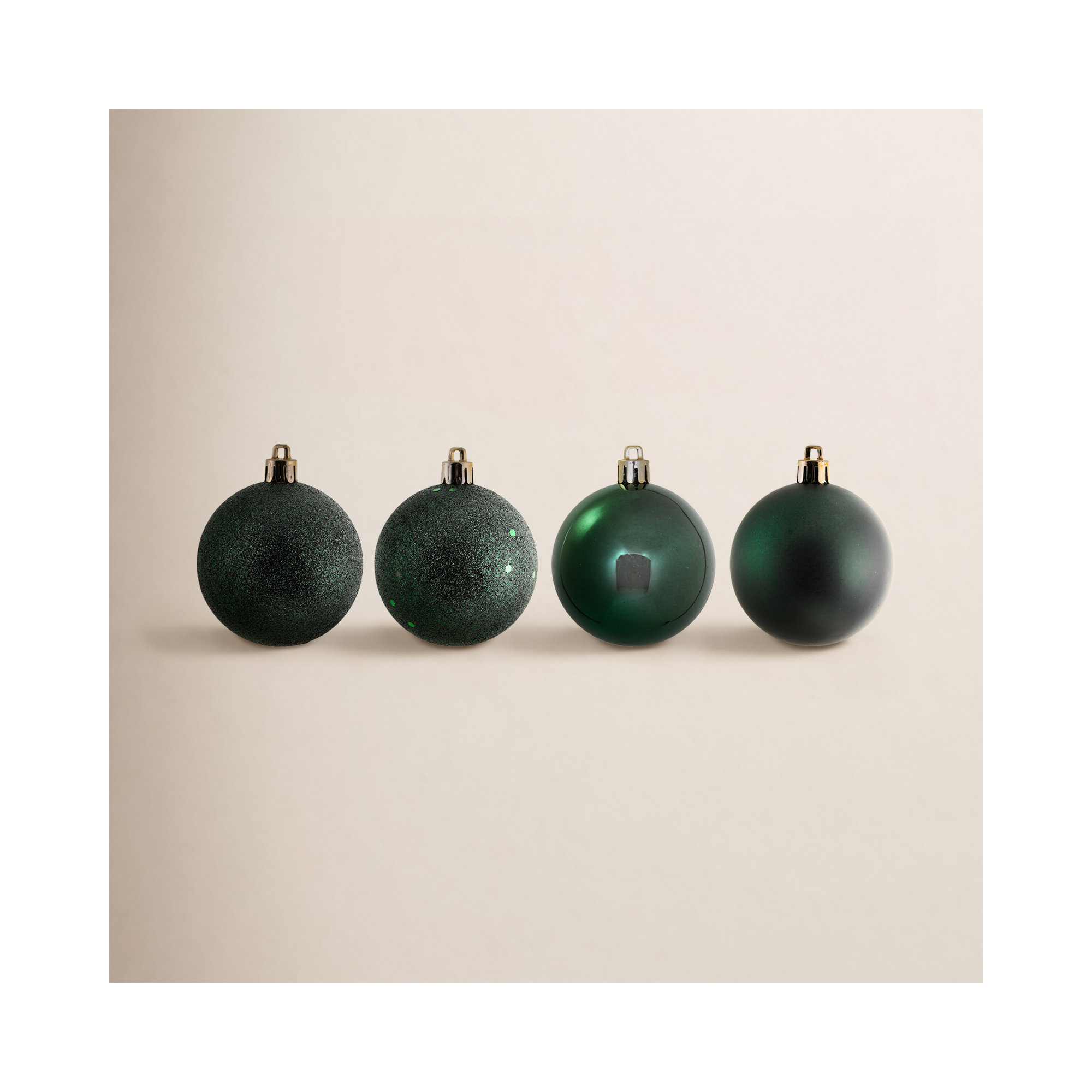 Holiday Décor Ball Ornament, 2.4" H x 2.4" W x 2.4" D, Midnight Green, 24