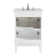 Antony 24'' Single Bathroom Vanity with Marble Top
