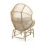 Fauteuil oscillant d'extérieur en osier Palos-827180306-827180305