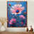 Toile avec cadre flottant brun